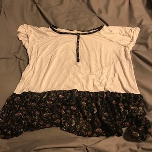 Floral babydoll top